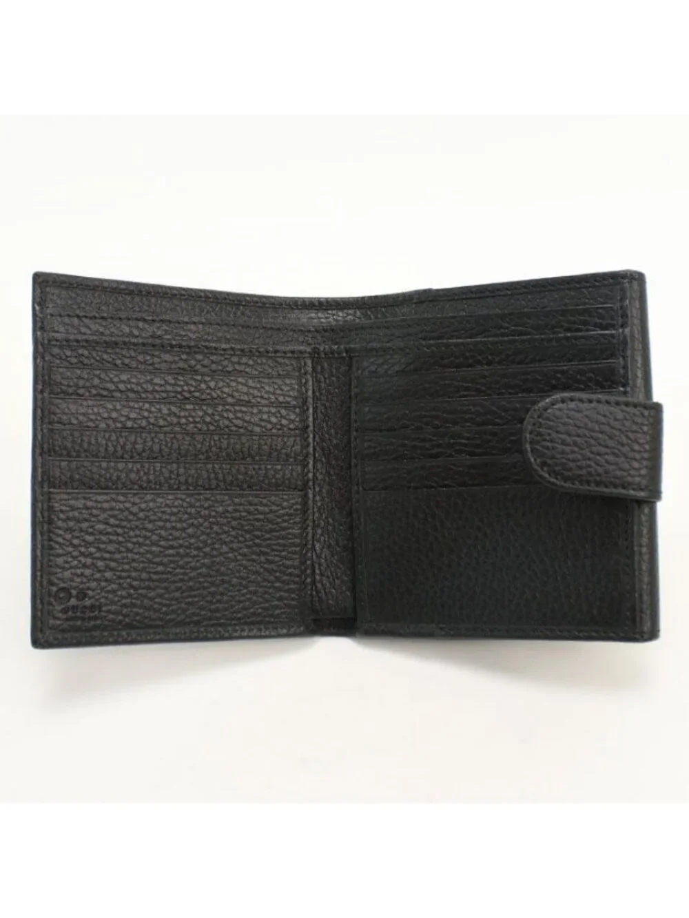 Gucci Hook Interlocking Bifold Wallet Leather